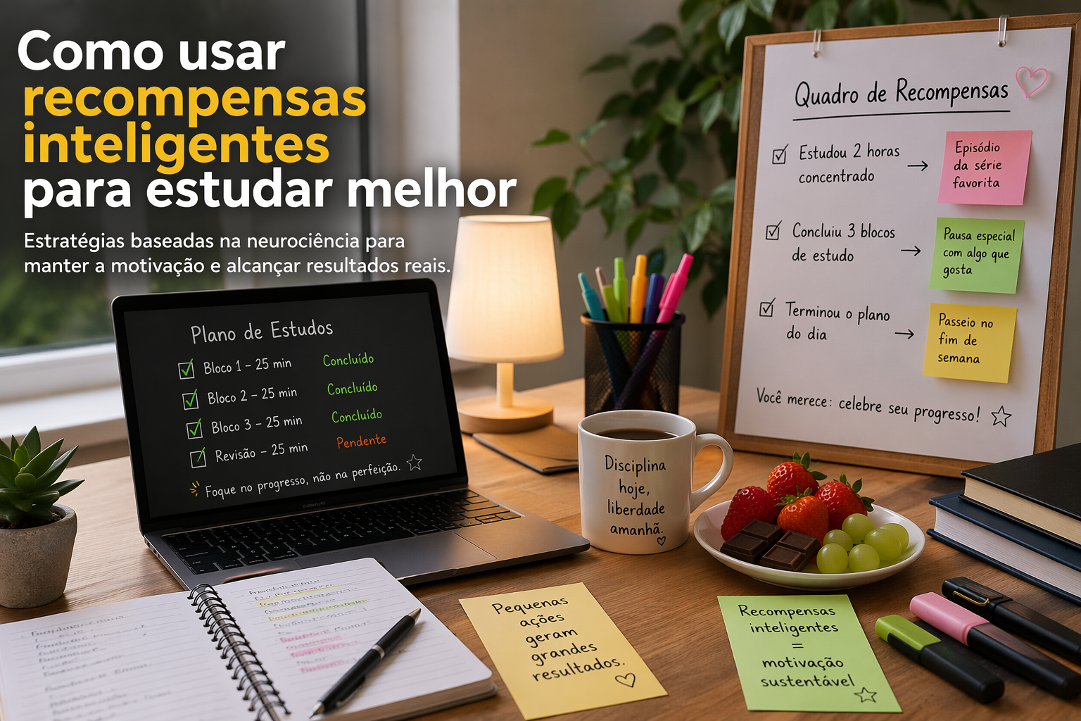 Como usar recompensas inteligentes para estudar melhor
